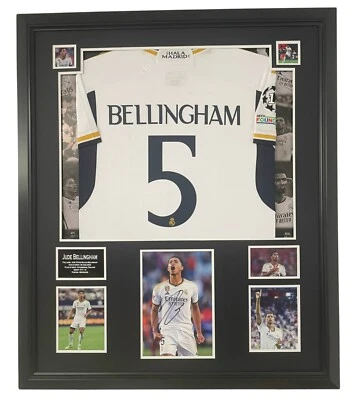 Jude Bellingham of Madrid Signed Photo with JERSEY Shirt Autograph DISPLAY - Image 1 of 4