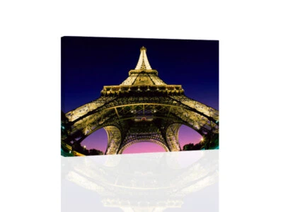Torre Eiffel en la noche VII - ARTE DE PARED EN LIENZO O IMPRESIÓN Foto 1 de 2