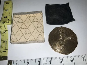 RETRO VINTAGE GOLD STRATTON diamantgeschliffenes GESICHTSPULVER KOMPAKT in OVP selten - Bild 1 von 14