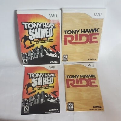 Tony Hawk: Shred Tony Hawk RIDE  (Nintendo Wii, 2010) Lot Of 2  - Image 1 of 4