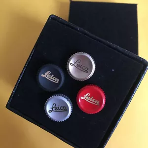 4xSoft Shutter Release Buttons for Leica M Fujifilm, 11mm, Red/Black/Silver/Gold - Picture 1 of 4