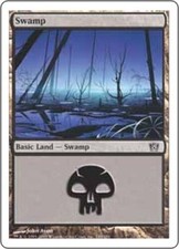 Swamp (340) - Foil ~ Heavily Played 8th Edition Eighth MTG Magic UltimateMTG Lan