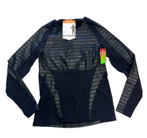 $135 Seirus Heatwave Body Mapped LS Base Layer 1/4 Zip Top NWT Size L Women's - Picture 1 of 11