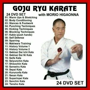 GOJU RYU KARATE 24 DVD SET w/ Morio Higaonna training series panther productions