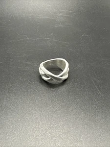 Studio 1886 Sculptural Silvertone Ring NIB Size 6 - Free Shipping - Picture 1 of 4