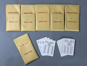VTG 1966 APBA Baseball Season Cards & XBs 6 Teams Yankees Senators Twins CLEAN - Picture 1 of 4