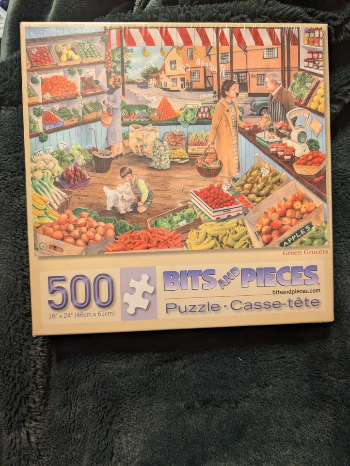 Rompecabezas de 500 piezas para tienda de comestibles verde sellado Foto 1 de 1