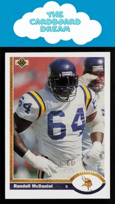 Randall McDaniel 1991 Upper Deck #421 HOF Minnesota Vikings - Image 1 of 2