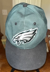 Vintage Twin Enterprises Philadelphia Eagles Snapback Hat Adult OS Black NFL 90s - Picture 1 of 4