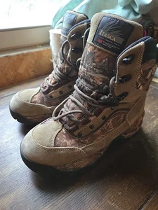 Itasca Camo Thinsulate Water Resistant Hunting Boot Slip/oil Resistant Sole Sz 4 - Picture 1 of 14