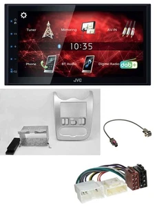 JVC DAB USB Bluetooth 2DIN MP3 Autoradio für Dacia Sandero Logan Duster ab 11 he - Bild 1 von 6
