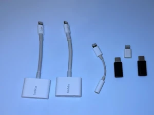 🟢VENTE ! Belkin Adaptateur Aux Audio vers Lightning iPhone iPad 3,5 mm + Certifié MFI - Photo 1 sur 4