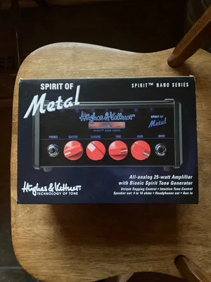 Hughes & Kettner HK SPIRIT OF METAL NANO MINI AMP EMPTY RETAIL BOX w/Manual - Image 1 of 2