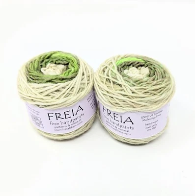 Freia Luxury Yarn Merino wool- Krypton gradient color Lot 2 Minikins 107 yds ea - Image 1 of 2