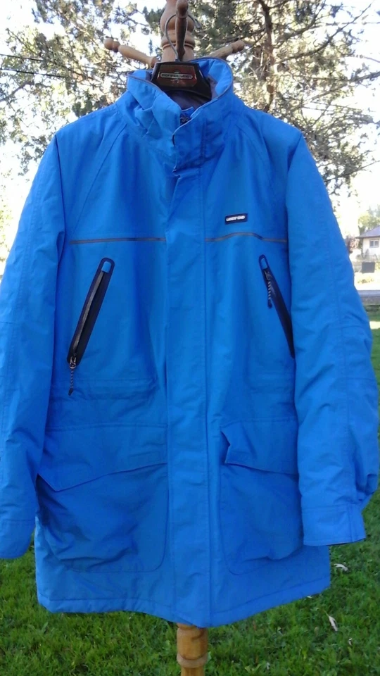 ¡LANDS END MUY BONITO! NUEVO SIN ETIQUETAS HOMBRE GRANDE INVIERNO PARKA ABRIGO CHAQUETA AZUL VERDE AZULADO RICO  Foto 1 de 4