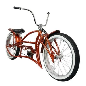 26" Single Speed Stretch Rear Rack Disc Brake Electric Compatible Chopper Bike - Picture 1 of 26