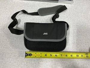 EUC JVC Camcorder Digital Camera Bag Padded Pouch Soft Case Black Shoulder Strap - Picture 1 of 4