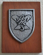 German 3 Artillerieregiment plakette 3rd Artillery Regiment plaque shield crest 