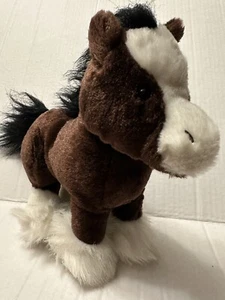 GANZ WEBKINZ CLYDESDALE HORSE 9" PLUSH/STUFFED ANIMAL  HM139 NO CODE - Picture 1 of 12
