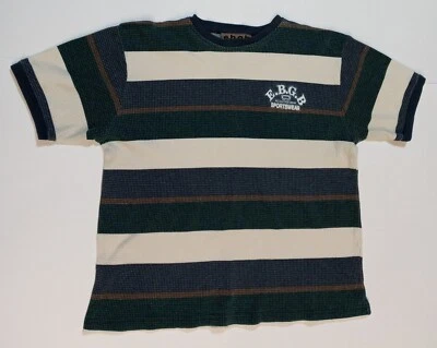 E.B.G.B. All American винтажный мужской средний в полоску коротким рукавом Sportswear футболка  - Изображение 1 из 4