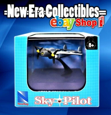 NewRay Sky Pilot Series P-38 Lightning 1/200 Scale Diecast Replica Airplane 2005 - Image 1 of 2