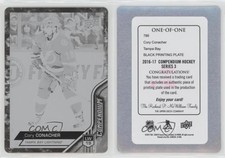 2016-17 Upper Deck Compendium Printing Plate Black 1/1 Cory Conacher #786