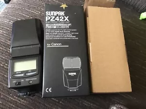 Sunpak Flash PZ42X For Son Electronic Unit - SLR Digital - Boxed - Picture 1 of 7