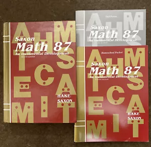 Saxon 87 Math SET (2nd Edition) 8/7 Textbook, Answer Key, & Test Forms* - Picture 1 of 10