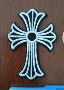 Parche Cruz Símbolos Religiosos Bordado Hierro En Parche 2.60x1.75" - Imagen 1 de 3