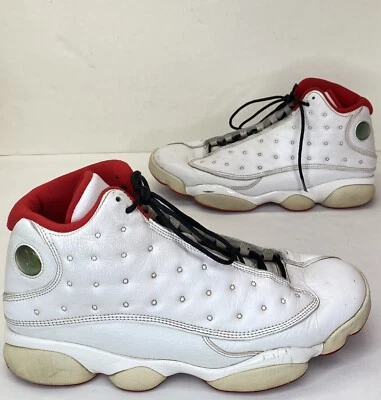 Nike Air Jordan 13 Retro History Of Flight Blanco Rojo Salón de la fama 414571-103 Talla 10 Foto 1 de 4
