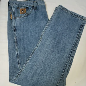 Cinch Jeans Sz 35X32 Original Rise Tapered Slim Fit Cowboy Bronze Label Med Wash - Picture 1 of 16
