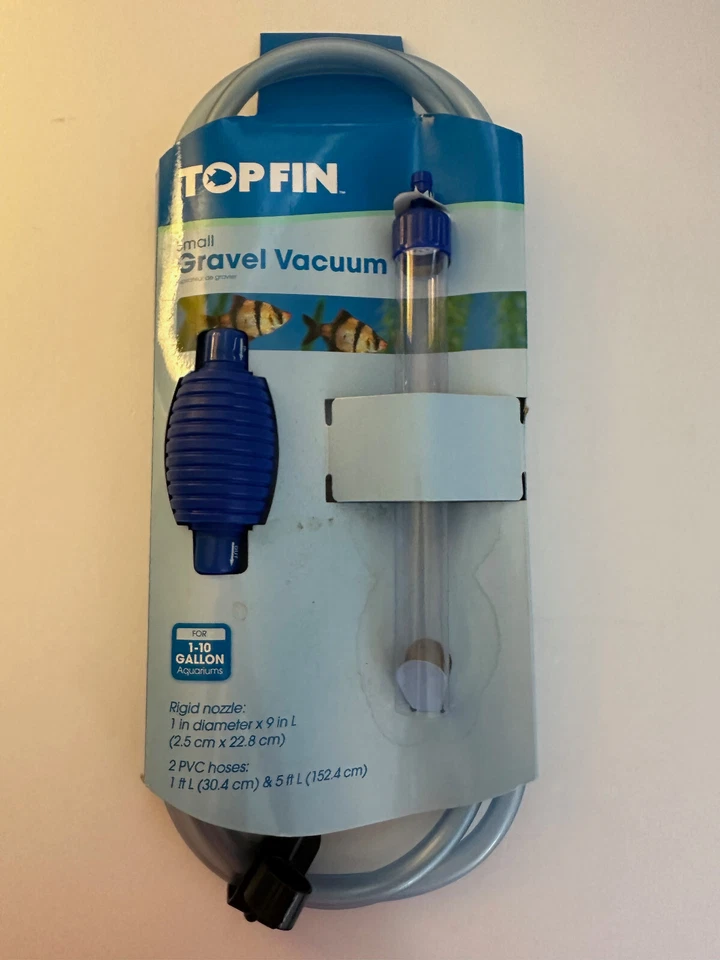 TOP FIN  Gravel Vacuum Cleaner for Aquarium 1-10 Gallons NEW - Image 1 of 2