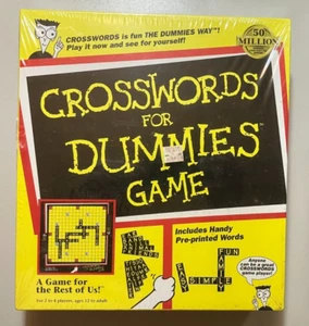 Pressman 3803 Crosswords for Dummies Game - Vintage 1998 - Sealed Mint New! - Picture 1 of 8