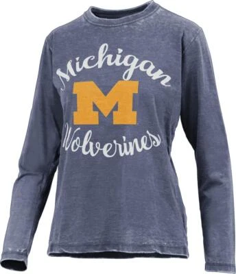 Women's University of Michigan Wolverines Long Sleeve Tee Vintage LS TShirt - Image 1 of 4