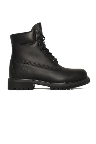 STIVALI TIMBERLAND PREMIUM 6 POLLICI $170 NABUK E PELLE NERI TAGLIA 6 MIX MATCH