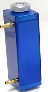 Universal blue Fluid Reservoir Tank chrome cap - Imagen 1 de 2