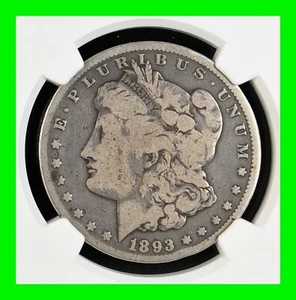 Key Date 1893-CC Morgan Silver Dollar $1 - Graded NGC G4  - Picture 1 of 5