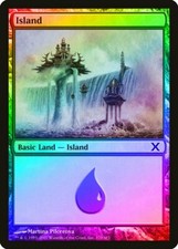 Island (Version 370) FOIL 10th Edition HEAVILY PLD Basic Land MTG CARD ABUGames