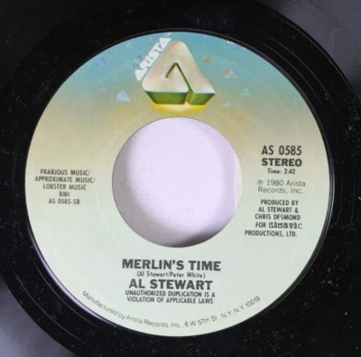 Rock 45 Al Stewart - Merlin'S Time / Running Man On Arista - Image 1 of 2