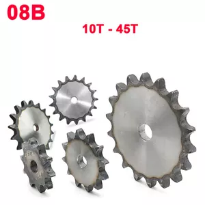 08B Koło łańcuchowe Koła łańcuchowe 10 - 45 zębów Zębnik napędowy 45 # Stal do łańcucha rolkowego - Zdjęcie 1 z 5