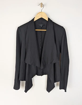 SABA Womens Convertible Jacket Sz S Black Cotton Modal LS Little Karlie Cardigan - image 1 of 4