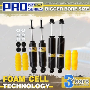 Front + Rear 2" Lift Foam Cell Shock Absorbers for Nissan Navara D22 4WD 97-On - Picture 1 of 2