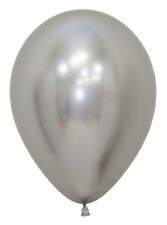 Sempertex 981 Reflex Silver Silber 30cm 12" Latex Luftballon 50 St Helium Ballon