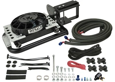 Kit refrigerador de transmissão remota ajuste direto Derale 20561 para 87-06 Jeep Wrangler - Imagem 1 de 4