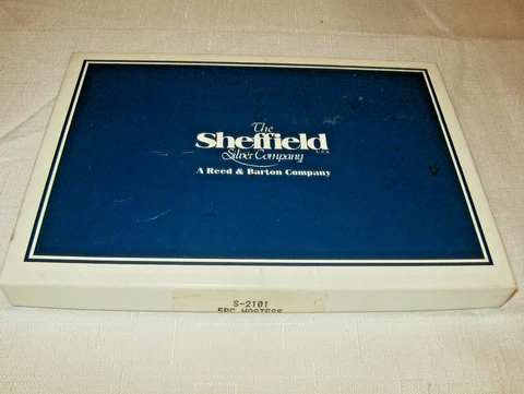 The Sheffield Siver Co.  5 Piece Hostess Set Silverplate S-2101-New Wrapped Cover
