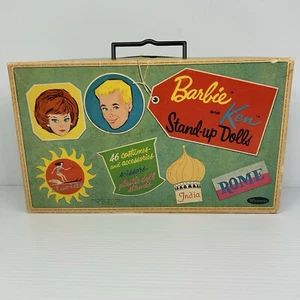 Vintage 1962 Barbie & Ken Stand-Up Dolls Paper Rare Near Complete Mattel - Picture 1 of 19
