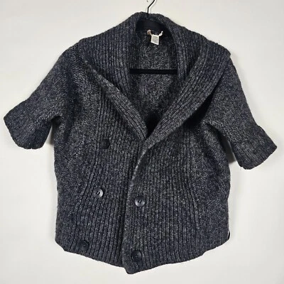 Cárdigan suéter Diesel mezcla de lana tejido para mujer XS manga corta botón Foto 1 de 4
