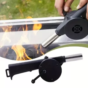 1pc BBQ Fan, Air Blower, Fast Fire Starter, Portable Manual Hand Crank Bellows - Picture 1 of 7