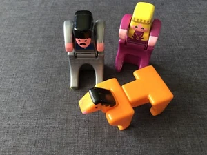 Double Dooz Mattel Transformer Block People Figures Vintage 1985, Lot of 3 - Picture 1 of 7