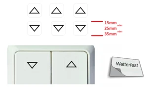 6 pieces switch sticker blind arrows on off switch sticker symbol (R25/14) - Picture 1 of 1